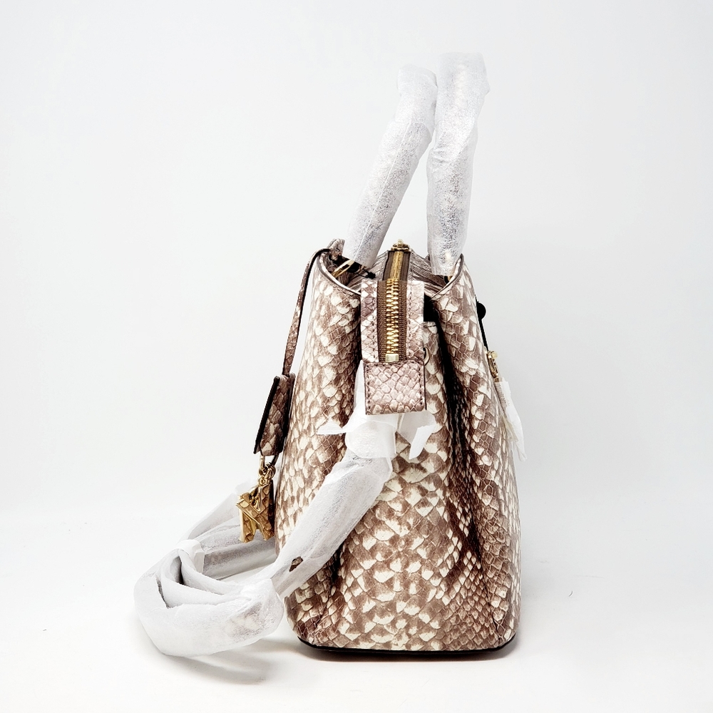 DKNY Paige Faux Snake Satchel - Picture 7 of 13